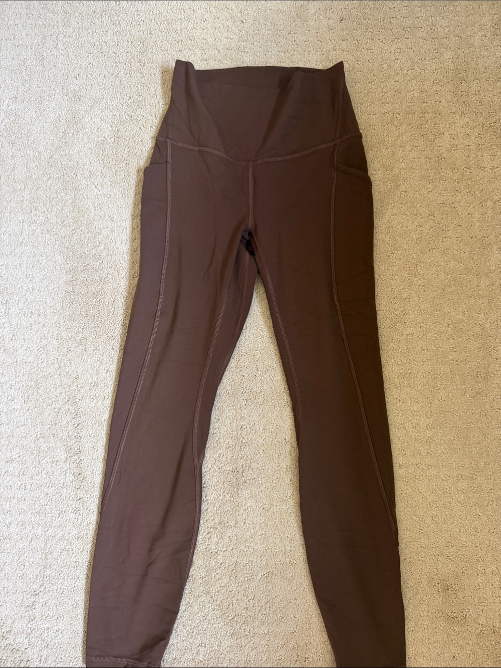 Lululemon High-Waist Brown Active Leggings